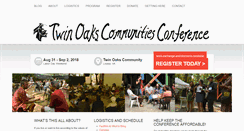 Desktop Screenshot of communitiesconference.org