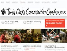 Tablet Screenshot of communitiesconference.org